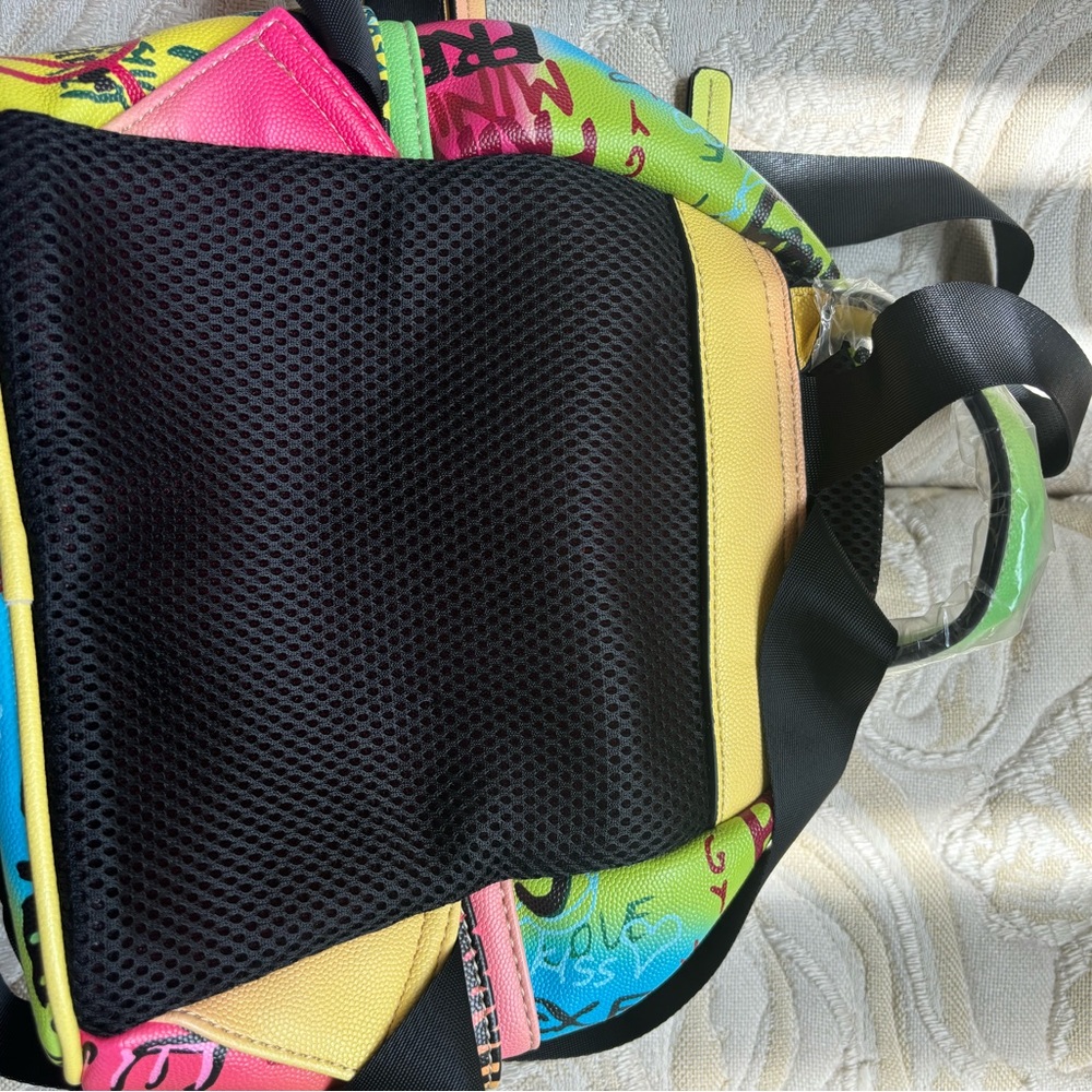 Multicolor Graffiti Small Backpack - image 7